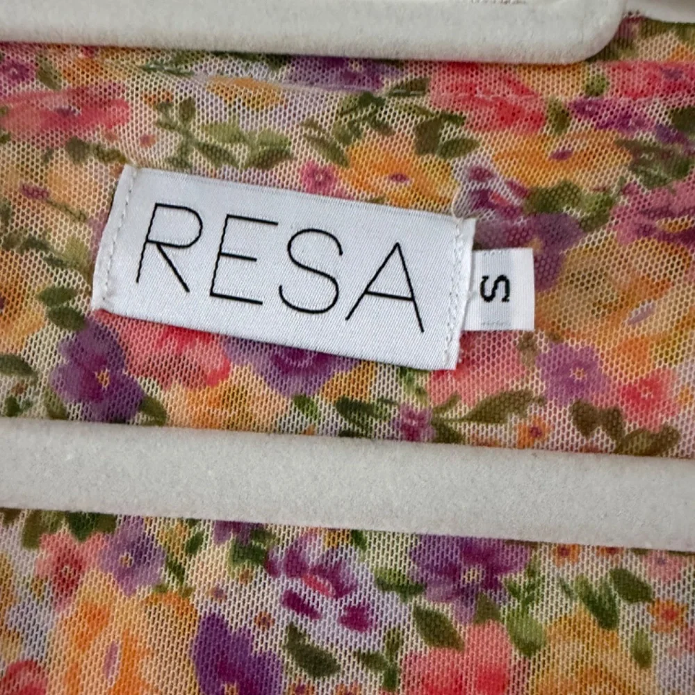 RESA Sloane Floral Mini Dress Small Spring Summer Bodycon - Picture 4 of 5